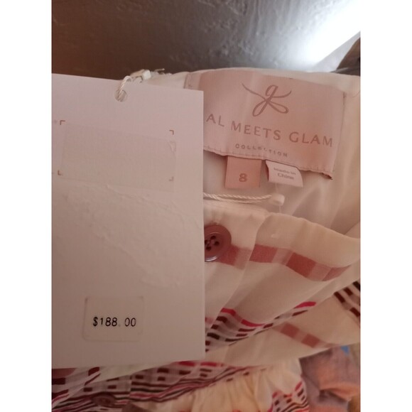 Gal Meets Glam Women's Size 8 Sleeveless Faux Button Front Ashton Dress New - Picture 9 of 10